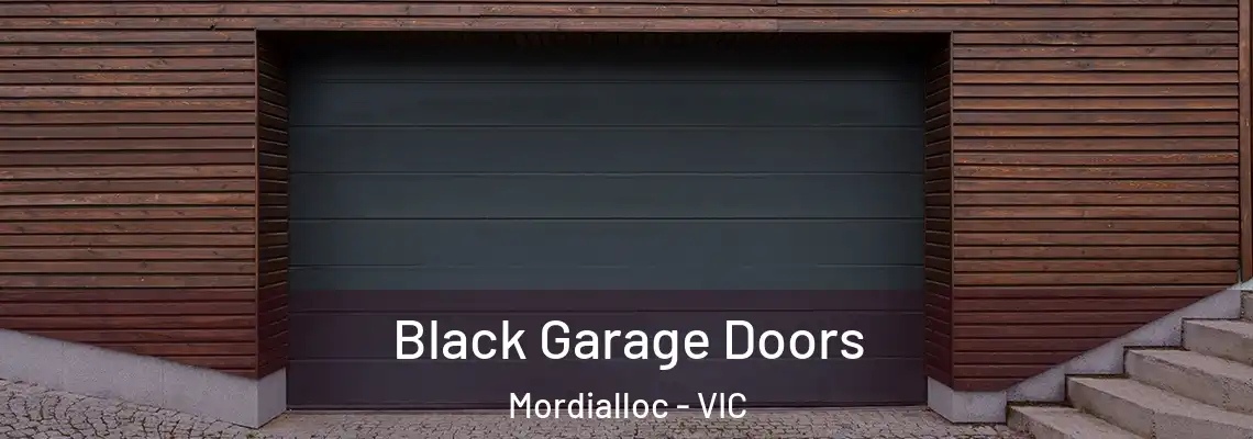 Black Garage Doors Mordialloc - VIC