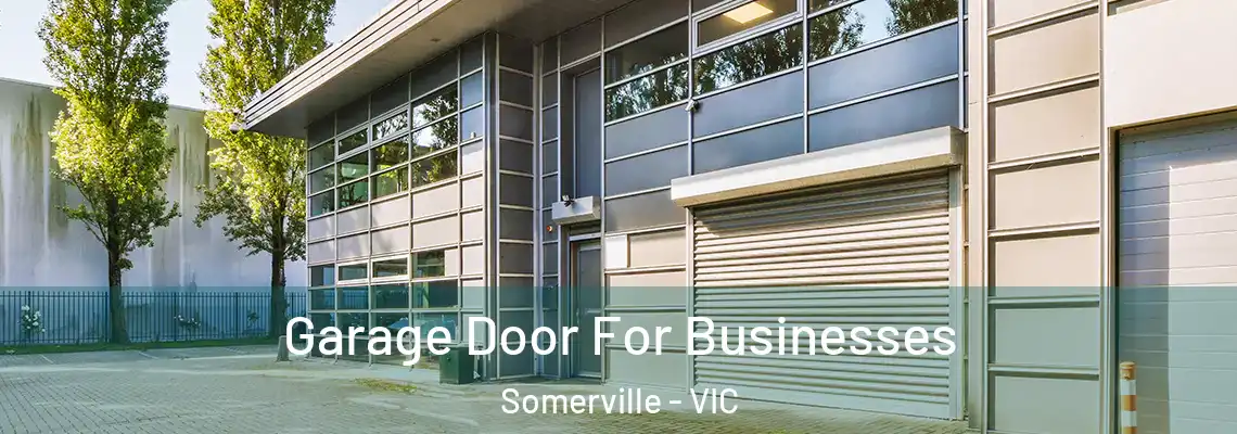 Garage Door For Businesses Somerville - VIC