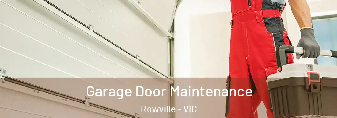  Garage Door Maintenance Rowville - VIC