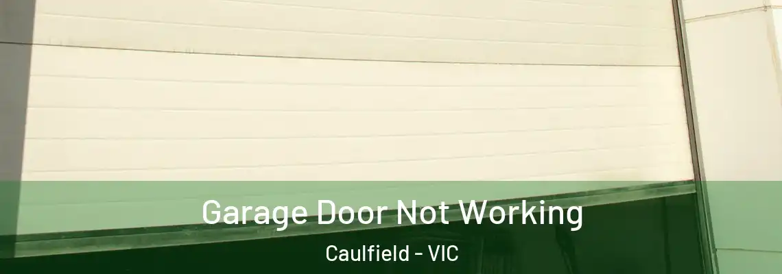 Garage Door Not Working Caulfield - VIC
