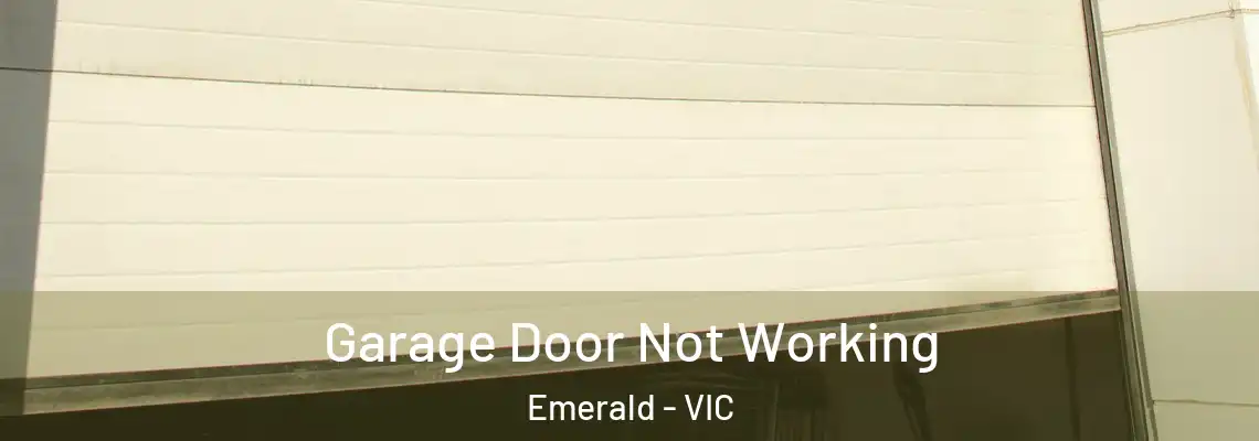 Garage Door Not Working Emerald - VIC
