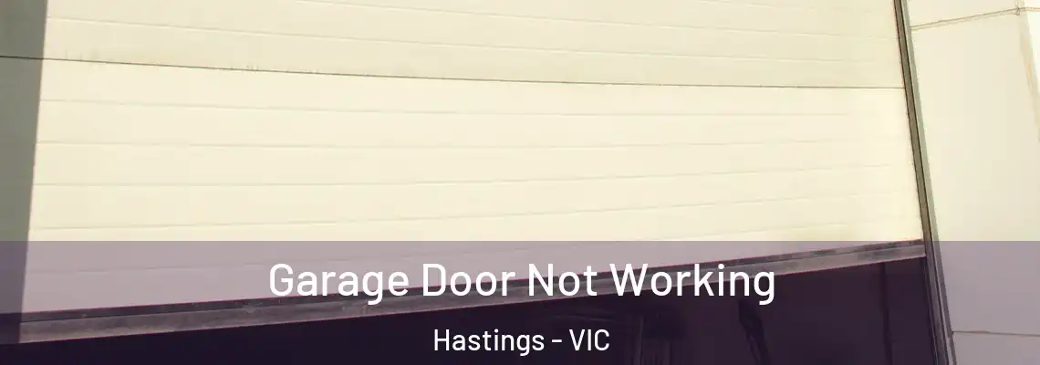  Garage Door Not Working Hastings - VIC