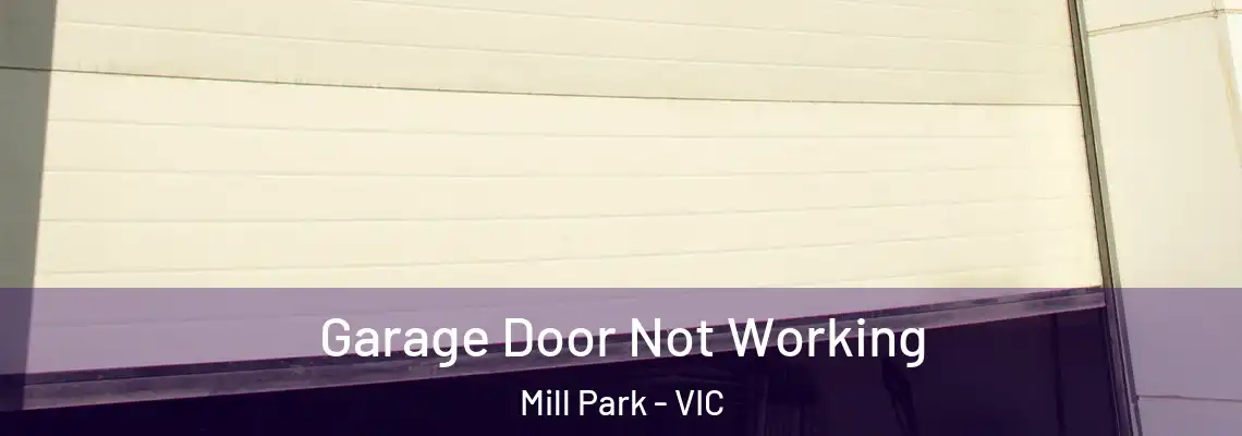 Garage Door Not Working Mill Park - VIC