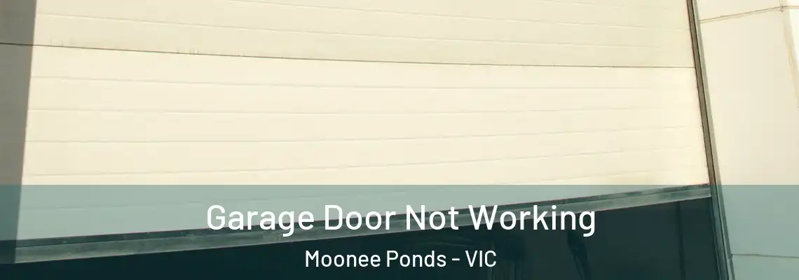 Garage Door Not Working Moonee Ponds - VIC