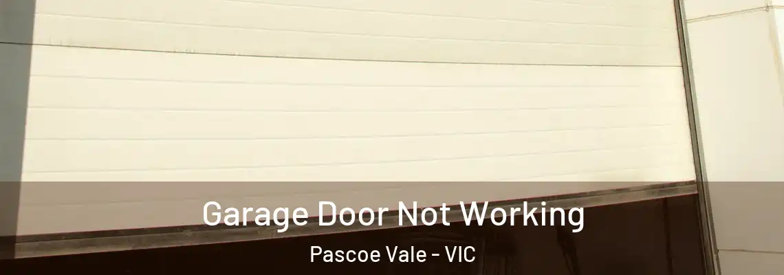 Garage Door Not Working Pascoe Vale - VIC
