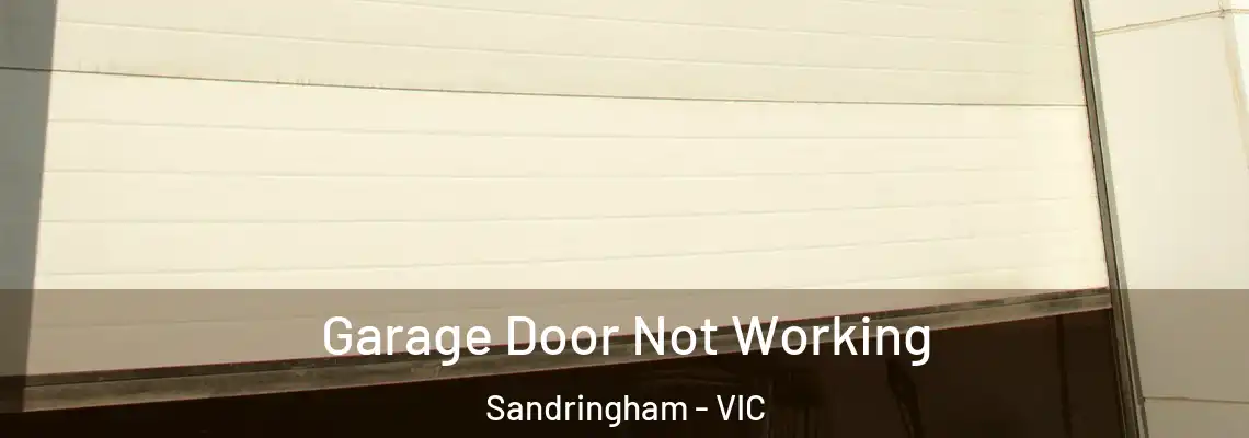  Garage Door Not Working Sandringham - VIC