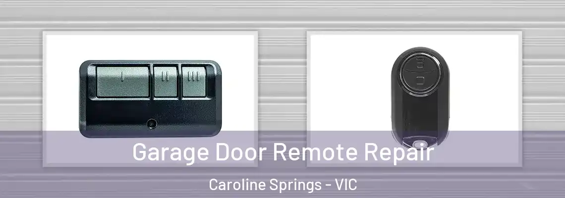 Garage Door Remote Repair Caroline Springs - VIC