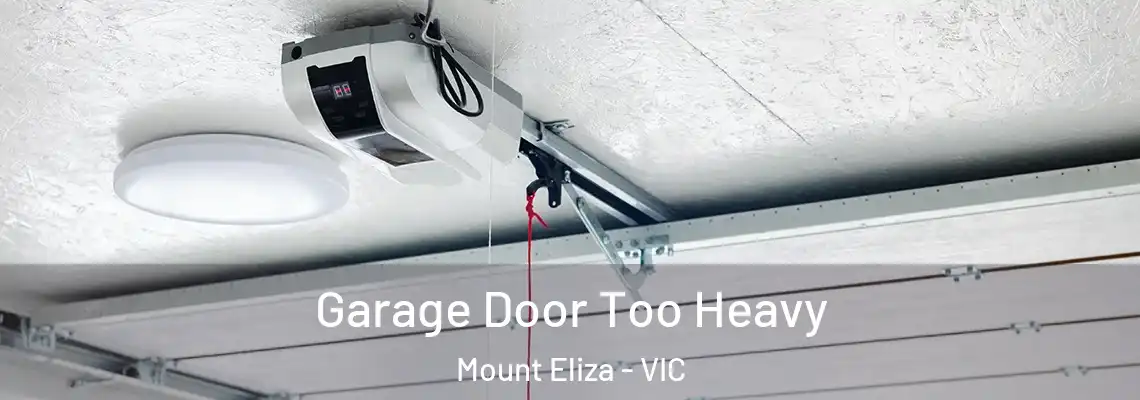 Garage Door Too Heavy Mount Eliza - VIC