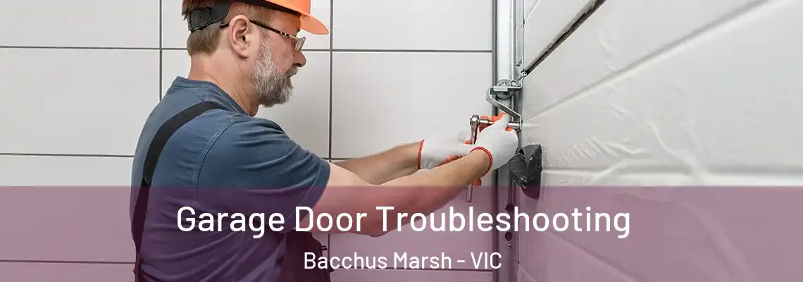 Garage Door Troubleshooting Bacchus Marsh - VIC