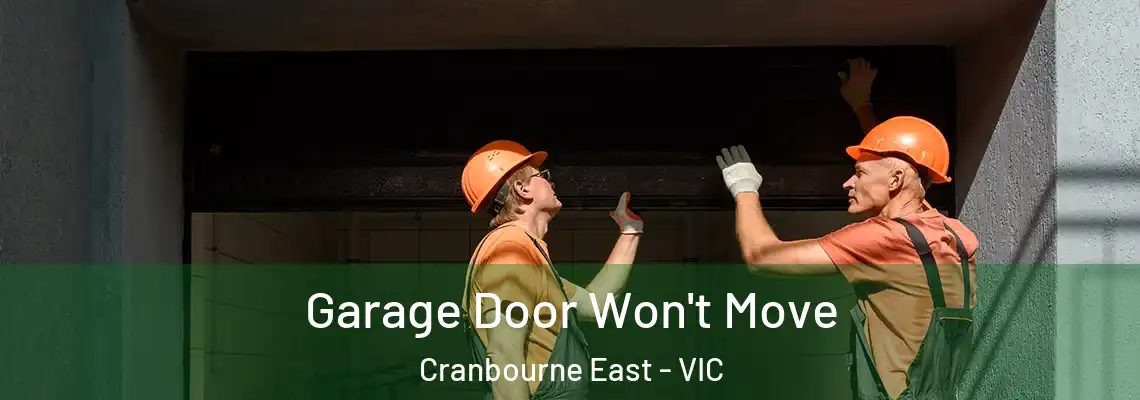  Garage Door Won't Move Cranbourne East - VIC