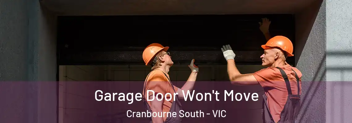  Garage Door Won't Move Cranbourne South - VIC