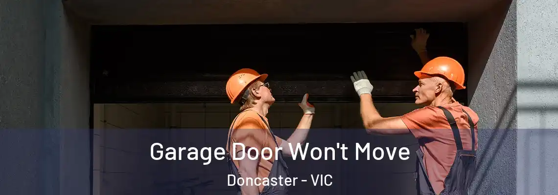  Garage Door Won't Move Doncaster - VIC