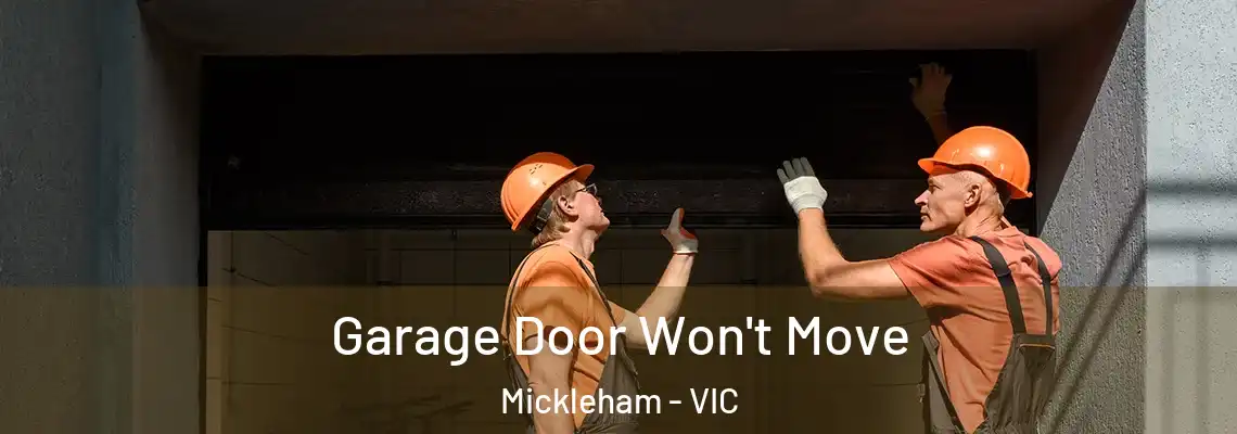  Garage Door Won't Move Mickleham - VIC