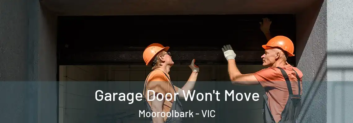  Garage Door Won't Move Mooroolbark - VIC