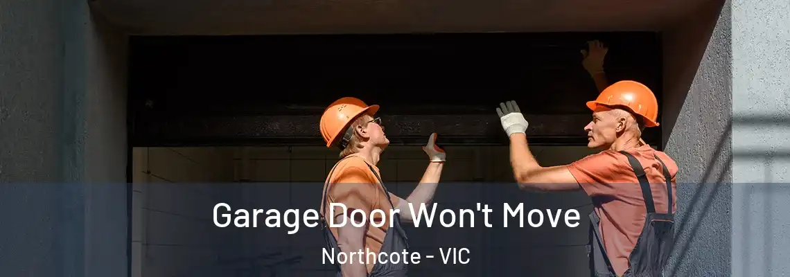 Garage Door Won't Move Northcote - VIC