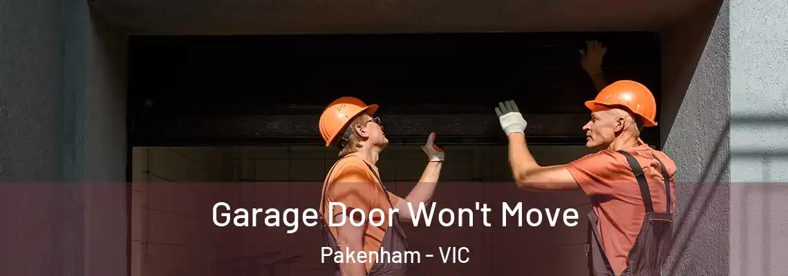 Garage Door Won't Move Pakenham - VIC