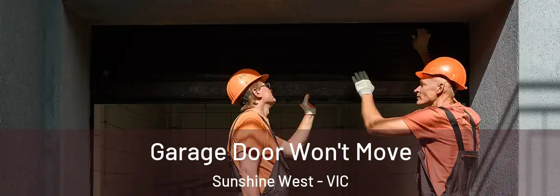  Garage Door Won't Move Sunshine West - VIC