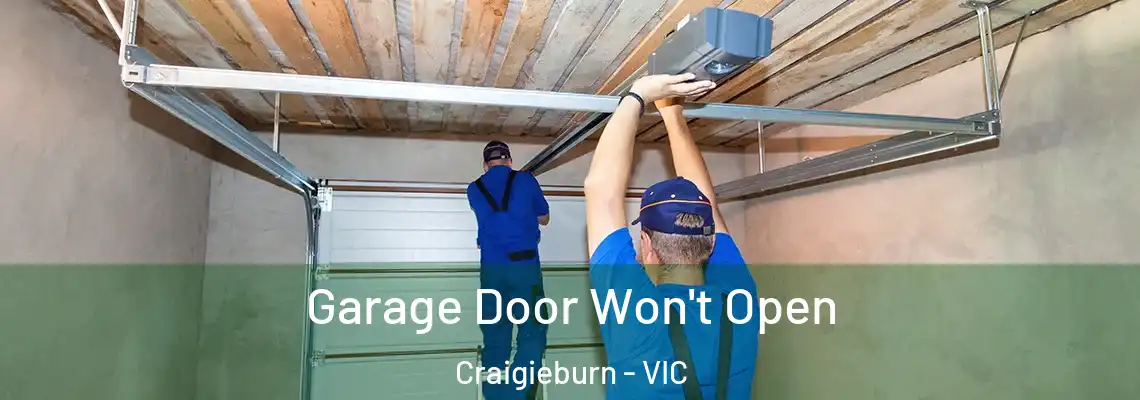 Garage Door Won't Open Craigieburn - VIC