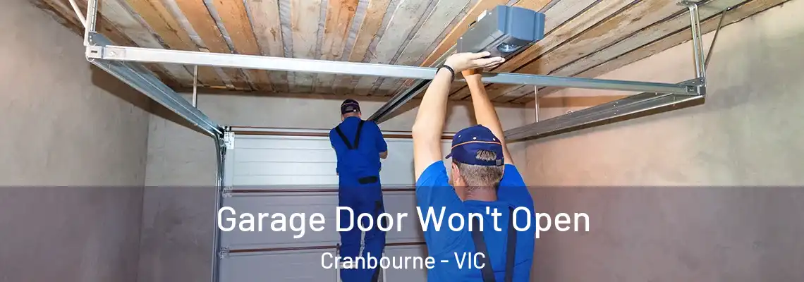 Garage Door Won't Open Cranbourne - VIC